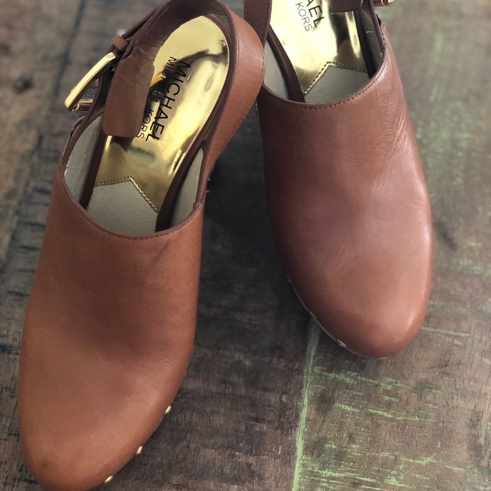 Michael Kors Leather Clogs